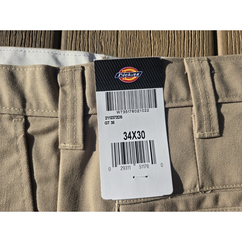 Dickies Tan Work Pants For Men 34×30 RN20697 New With Tags